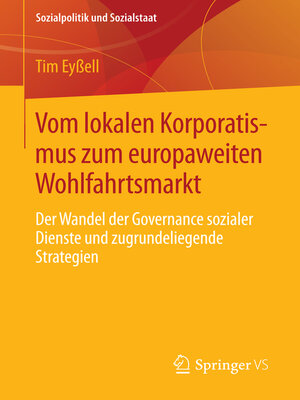 cover image of Vom lokalen Korporatismus zum europaweiten Wohlfahrtsmarkt